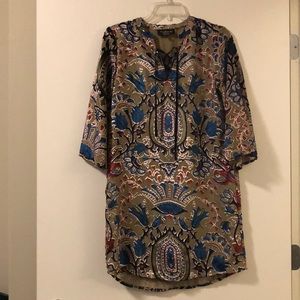 Evereve dress, Feathers by Tolani brand